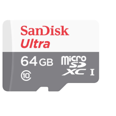 SanDisk Ultra 64GB Class-10 100mbps Micro SDXC UHS-I Memory Card (SDSQUNR-064G-GN3MN)